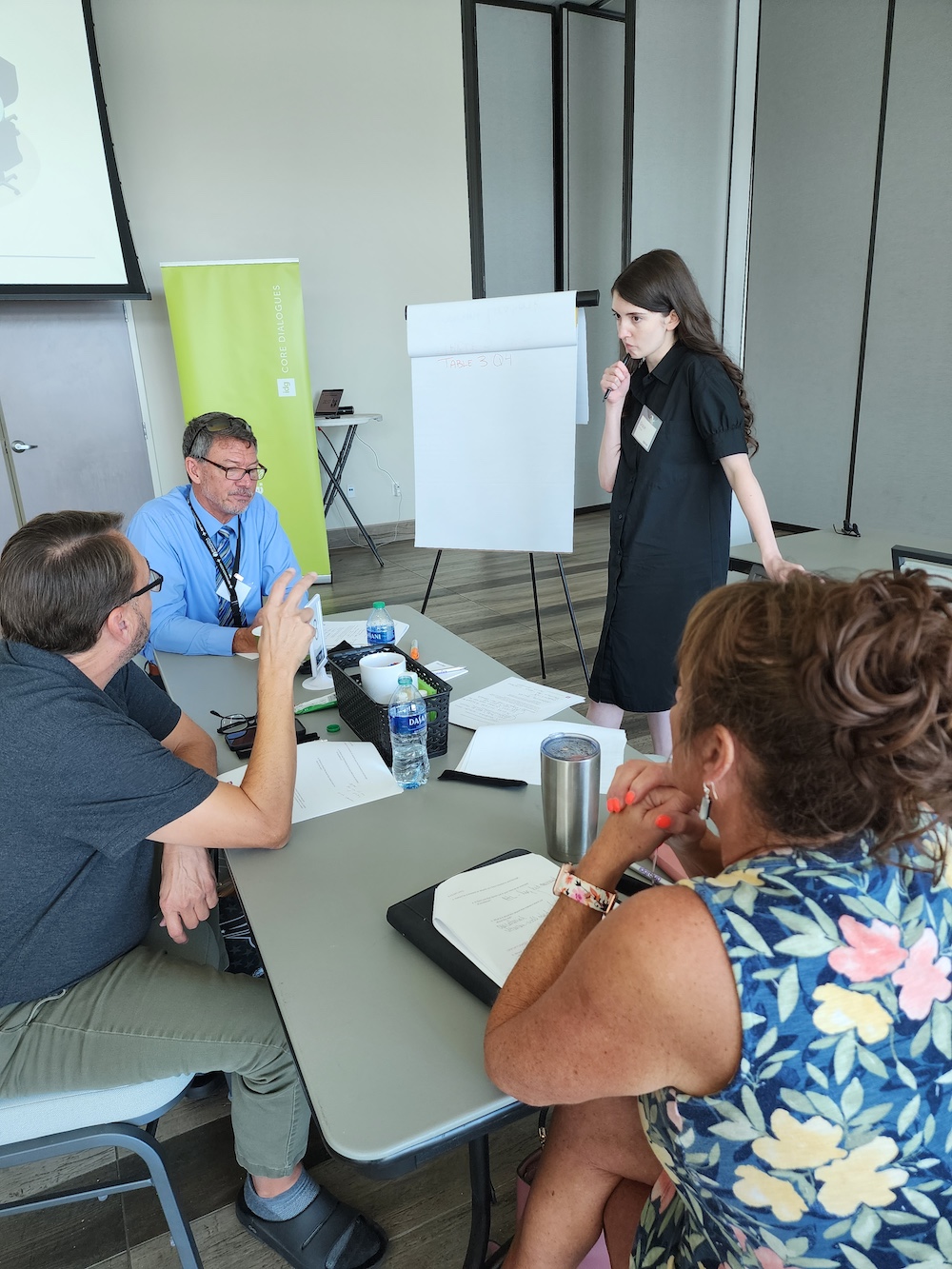 Stakeholder members discussing topic